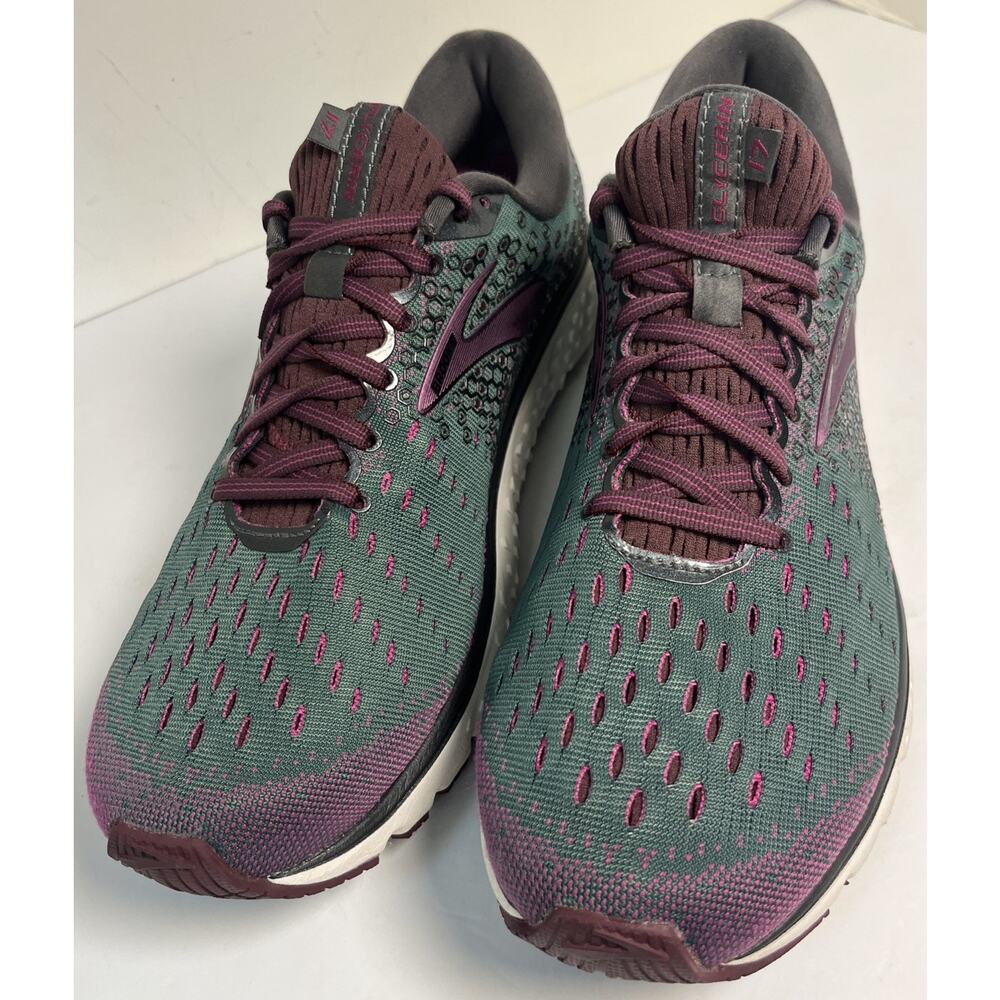 Brooks Glycerin 17 Men’s Green/purple Running Sneakers Size 12